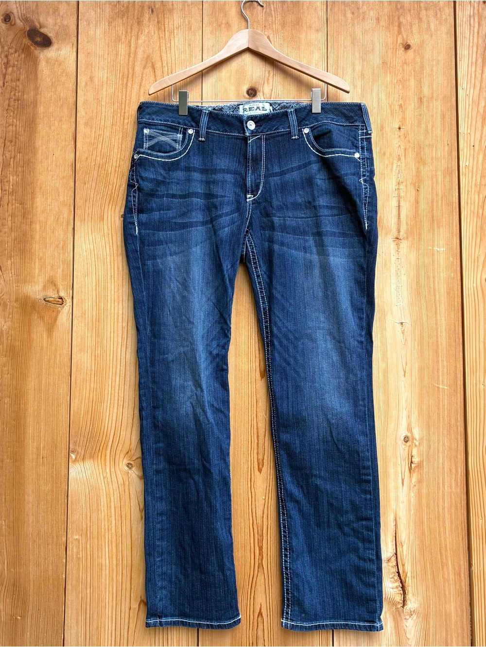 Ariat Real Denim NWT Mid Rise Straight Jeans Sz 20WL